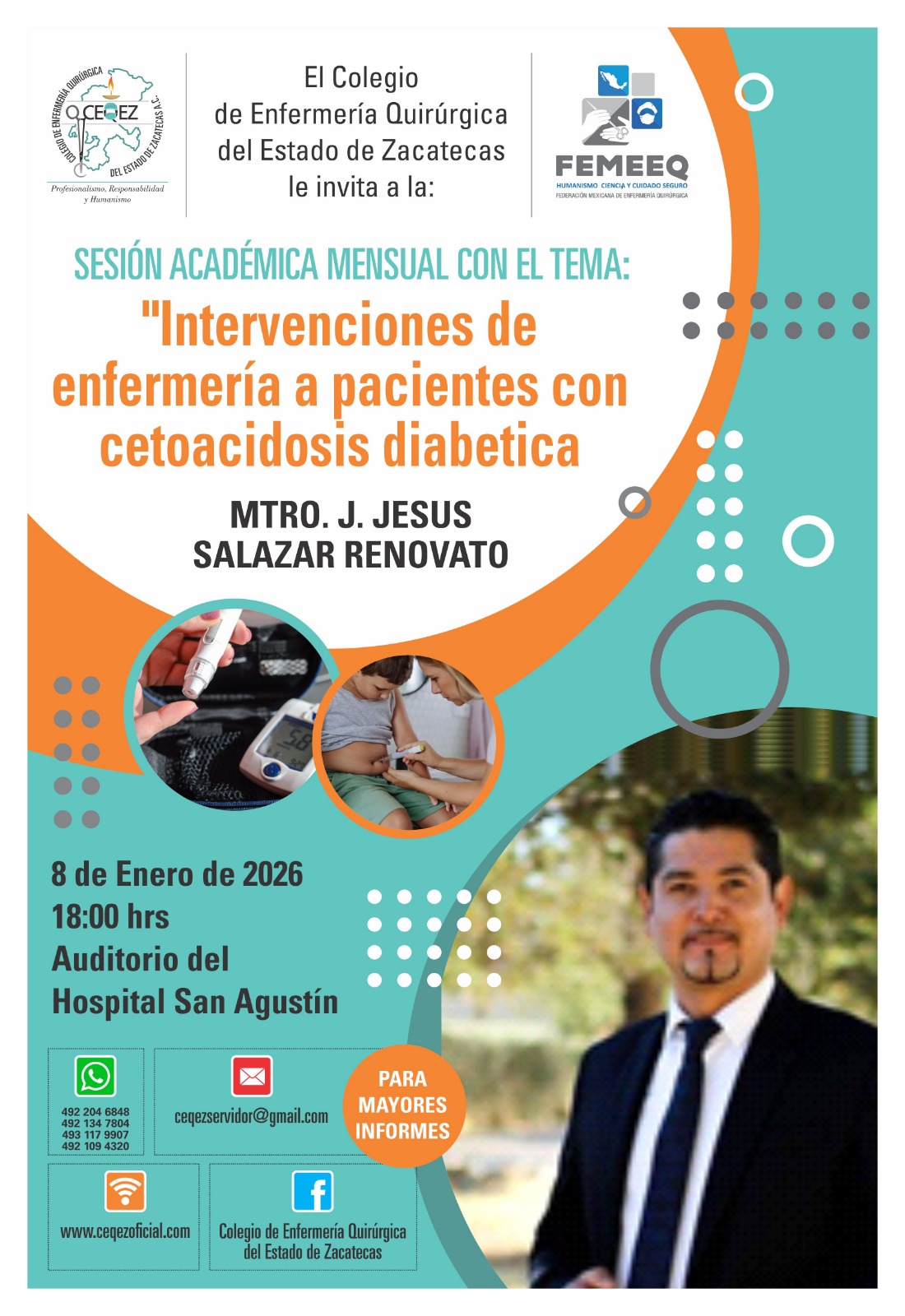 Todos invitados a la sesión académica mensual